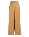 Masnada Woman Pants Mustard Size 4 Cotton, Wool, Metal In Green