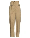 Masnada Woman Pants Mustard Size 8 Cotton, Elastane In Yellow