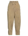 Masnada Woman Pants Sand Size 8 Cotton, Elastane In Beige
