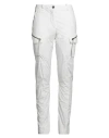 Masnada Woman Pants White Size 6 Cotton, Elastane In White