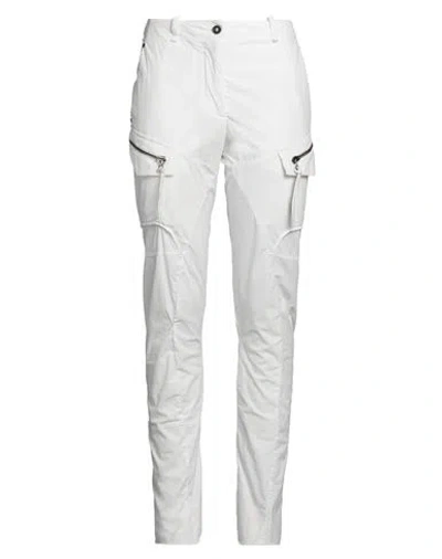 MASNADA MASNADA WOMAN PANTS WHITE SIZE 8 COTTON, ELASTANE