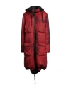 Masnada Woman Puffer Brick Red Size 10 Polyamide In Red