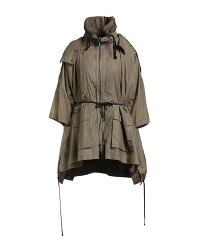 Masnada Woman Puffer Khaki Size 4 Cotton In Sand