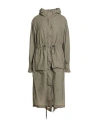 Masnada Woman Puffer Khaki Size 8 Cotton In Neutral