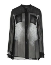 Masnada Woman Shirt Black Size 10 Viscose, Silk In Black