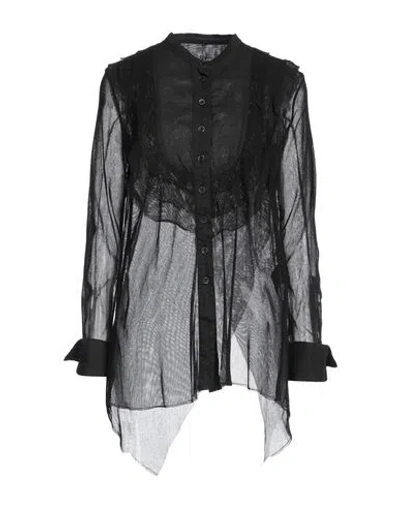 Masnada Woman Shirt Black Size 4 Cotton
