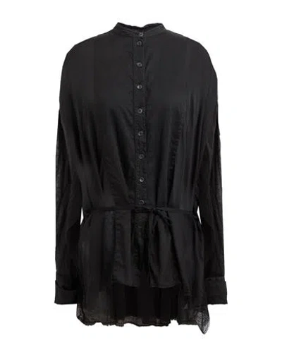 Masnada Woman Shirt Black Size 4 Cotton