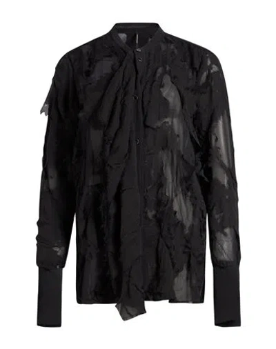 Masnada Woman Shirt Black Size 4 Silk