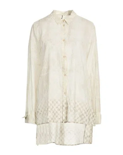 Masnada Woman Shirt Ivory Size 8 Cotton In Neutral