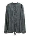 Masnada Woman Shirt Lead Size 4 Ramie In Gray