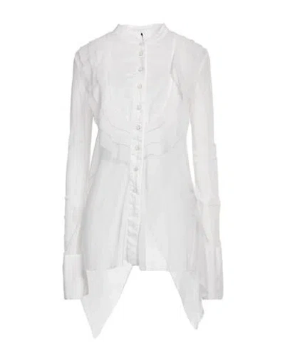 Masnada Woman Shirt White Size 4 Cotton