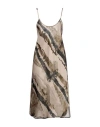 Masnada Woman Slip Dress Beige Size 8 Viscose In Beige