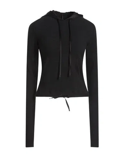 Masnada Woman Sweater Black Size 4 Cotton, Elastane