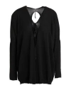 Masnada Woman Sweater Black Size M Cotton