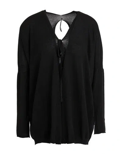 Masnada Woman Sweater Black Size M Cotton