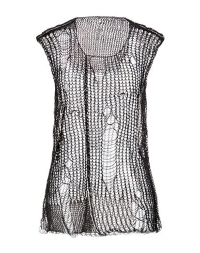 Masnada Woman Sweater Black Size S Linen