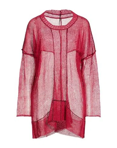 Masnada Woman Sweater Brick Size M Linen In Red