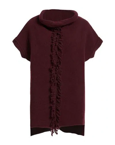 Masnada Woman Sweater Burgundy Size M Wool, Polyamide, Cashmere, Elastane In Red