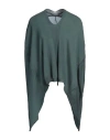 Masnada Draped Hi-lo Blouse In Green