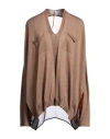 Masnada Woman Sweater Khaki Size S Merino Wool, Viscose, Silk In Beige