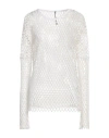 Masnada Woman Sweater Off White Size L Polyamide, Elastane In Off White