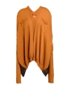 Masnada Woman Sweater Orange Size L Merino Wool, Viscose, Silk