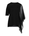 Masnada Woman T-shirt Black Size 10 Cotton In Black