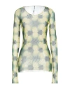 Masnada Woman T-shirt Green Size L Nylon, Elastane In Green