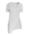 Masnada Woman T-shirt Light Grey Size 4 Cotton