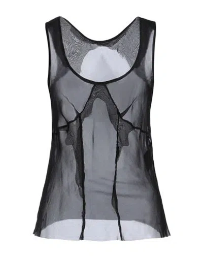 Masnada Woman Top Black Size 4 Silk