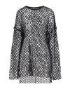 Masnada Woman Top Black Size L Polyamide, Elastane