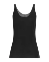 Masnada Woman Top Black Size M Cotton