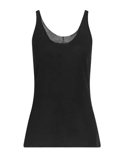 Masnada Woman Top Black Size M Cotton