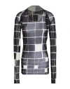 Masnada Woman Top Black Size M Nylon, Elastane In Black