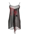 Masnada Woman Top Brick Size S Viscose, Silk In Red