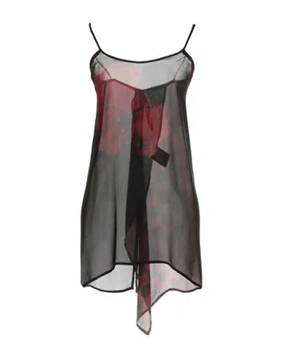 Masnada Woman Top Brick Size S Viscose, Silk In Red