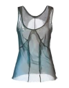 Masnada Woman Top Deep Teal Size 4 Silk In Multi