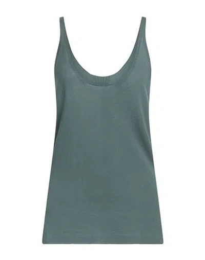 Masnada Cotton And Silk Top In Green