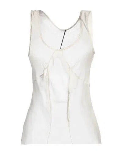 Masnada Woman Top Ivory Size 4 Silk In White