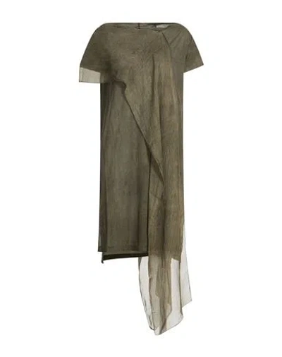 Masnada Woman Top Khaki Size 8 Cotton, Silk In Brown