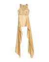 Masnada Woman Top Mustard Size 8 Cotton, Elastane, Silk In Yellow