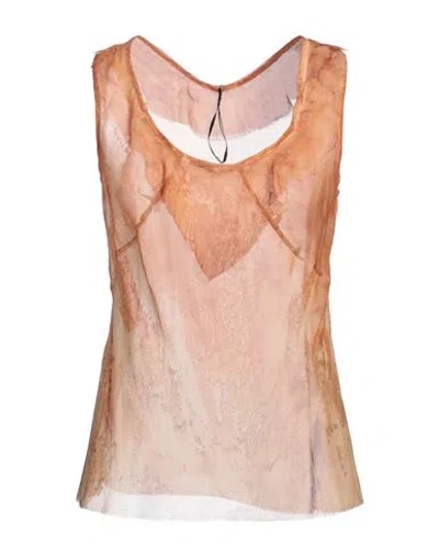 Masnada Woman Top Rust Size 4 Silk In Multi