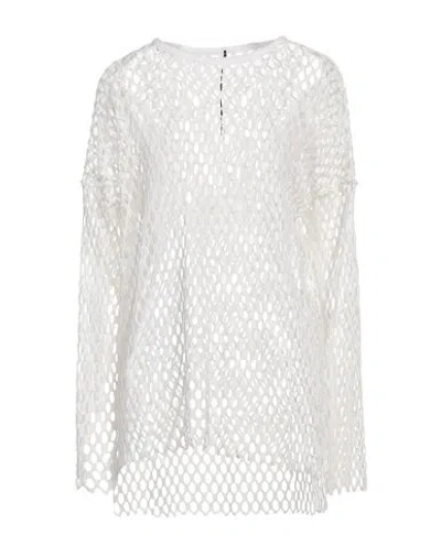MASNADA MASNADA WOMAN TOP WHITE SIZE M POLYAMIDE, ELASTANE