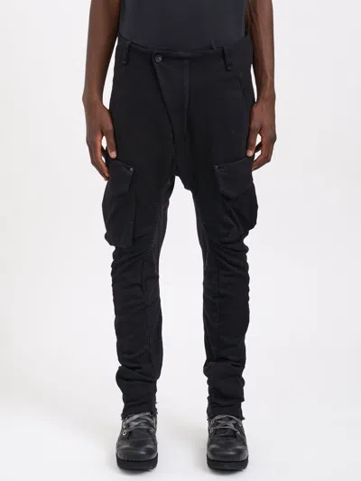 Masnada Wool Cargo Pants In Black