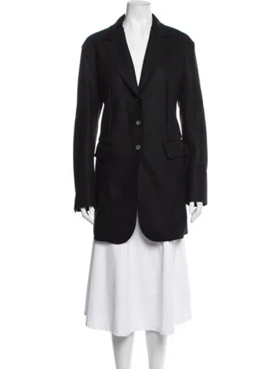 Pre-owned Masnada Wool Coat In Blue