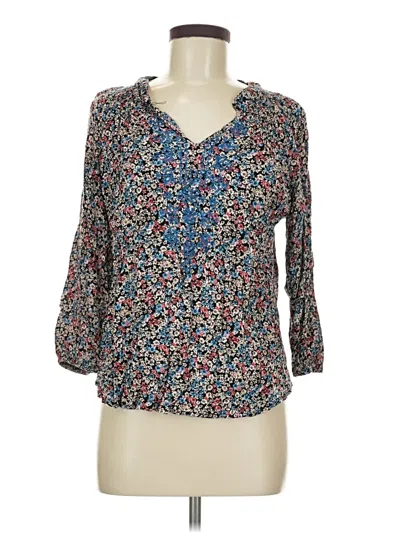 Pre-owned Mason & Belle 3/4 Sleeve Blouse In Blue
