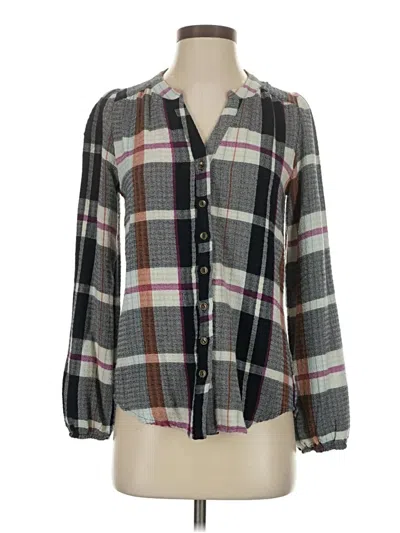 Pre-owned Mason & Belle 3/4 Sleeve Blouse In Gray