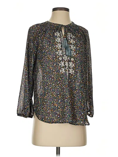 Pre-owned Mason & Belle 3/4 Sleeve Blouse In Gray