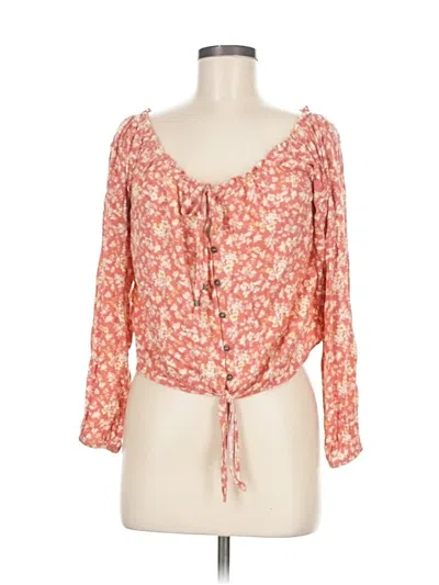 Pre-owned Mason & Belle 3/4 Sleeve Blouse In Orange