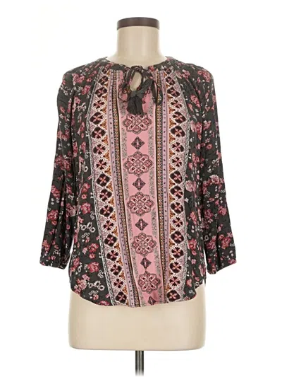 Pre-owned Mason & Belle 3/4 Sleeve Blouse In Pink